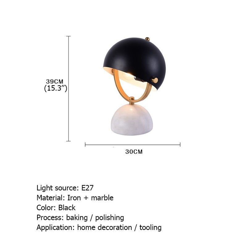 Brass Bedside Table Lamp