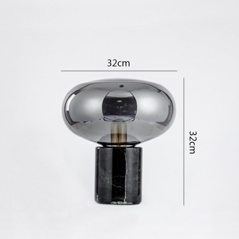 Marble Glass Table Lamp