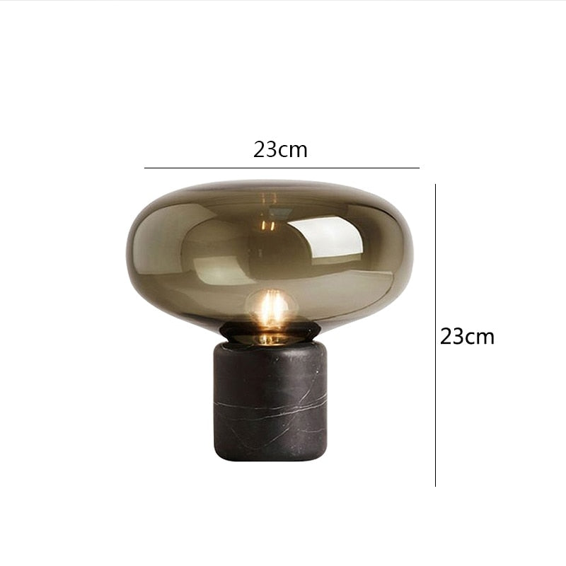 Marble Glass Table Lamp