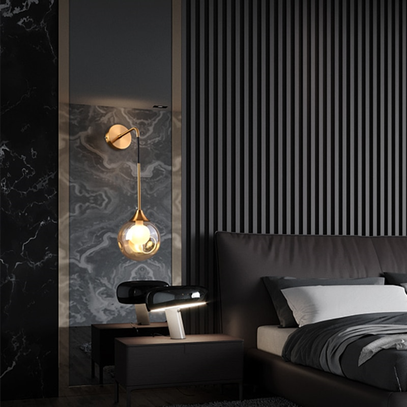 Modern LED Glass Ball Pendant Light