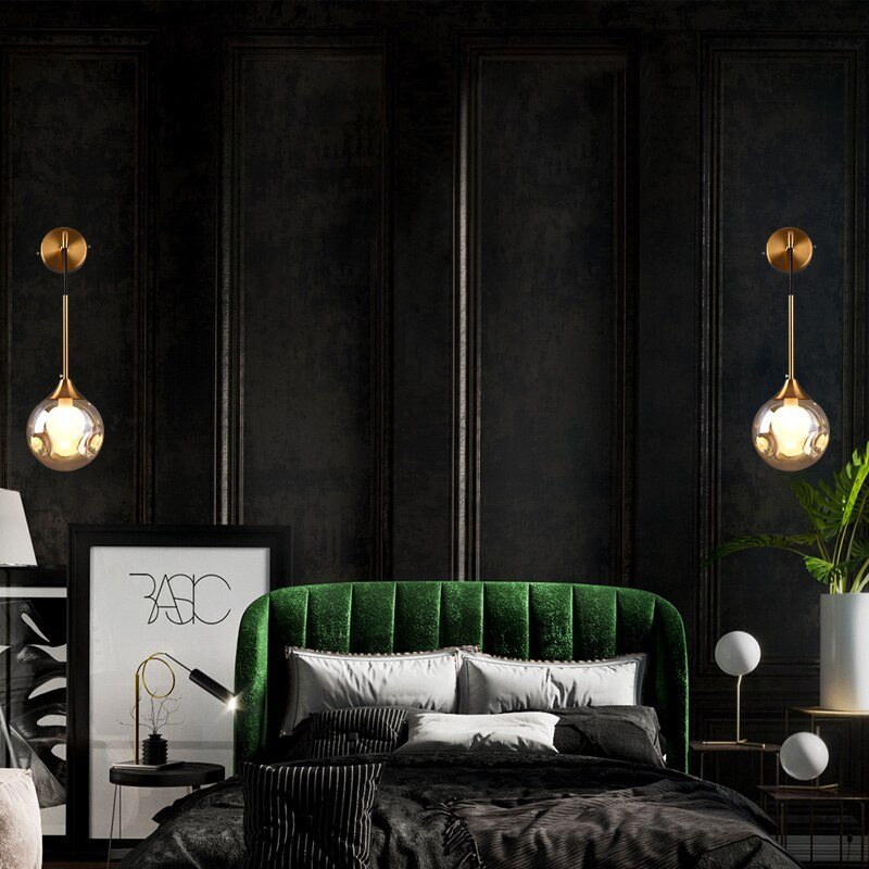 Modern LED Glass Ball Pendant Light