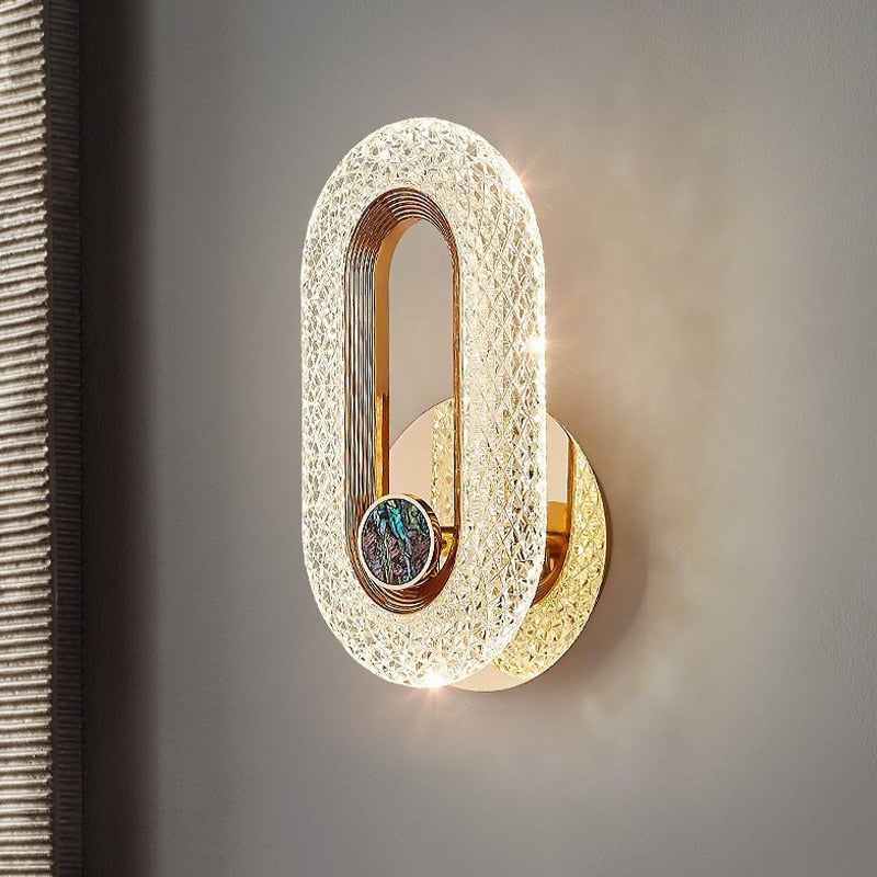 Golden Acrylic Wall Light