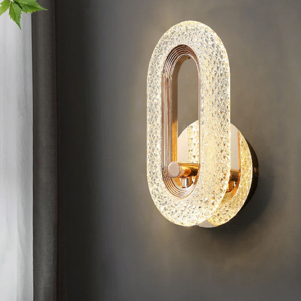 Golden Acrylic Wall Light