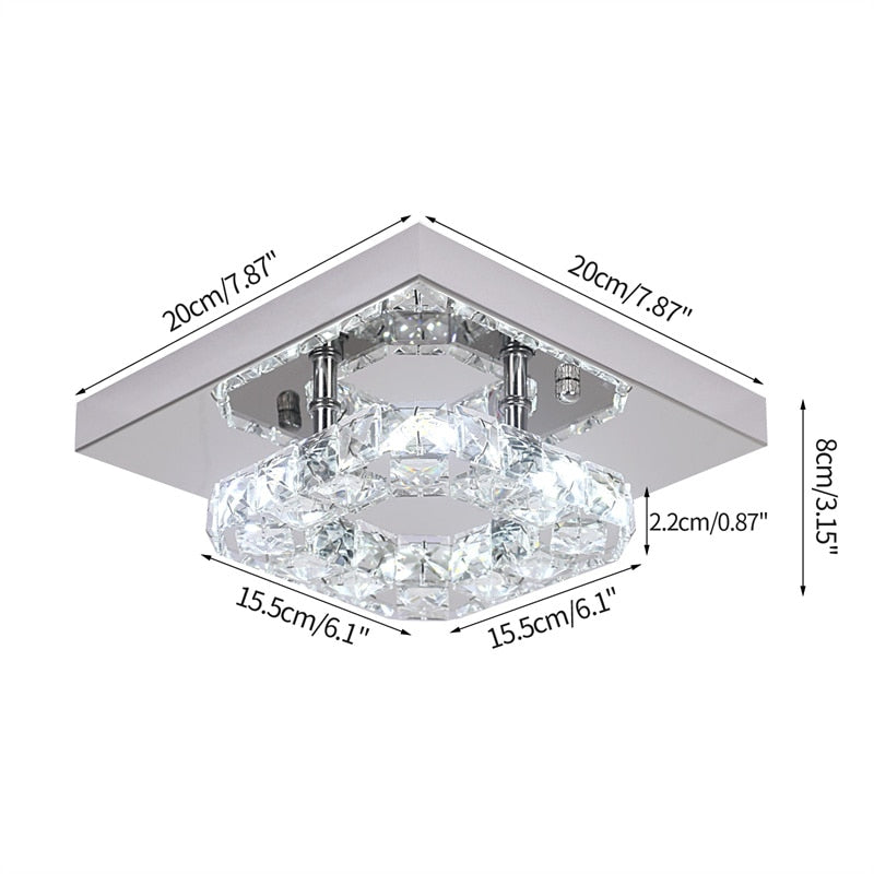 Crystal LED Ceiling Light