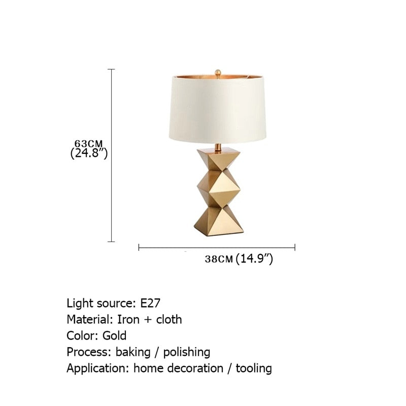 Brass Bedside Table Lamp