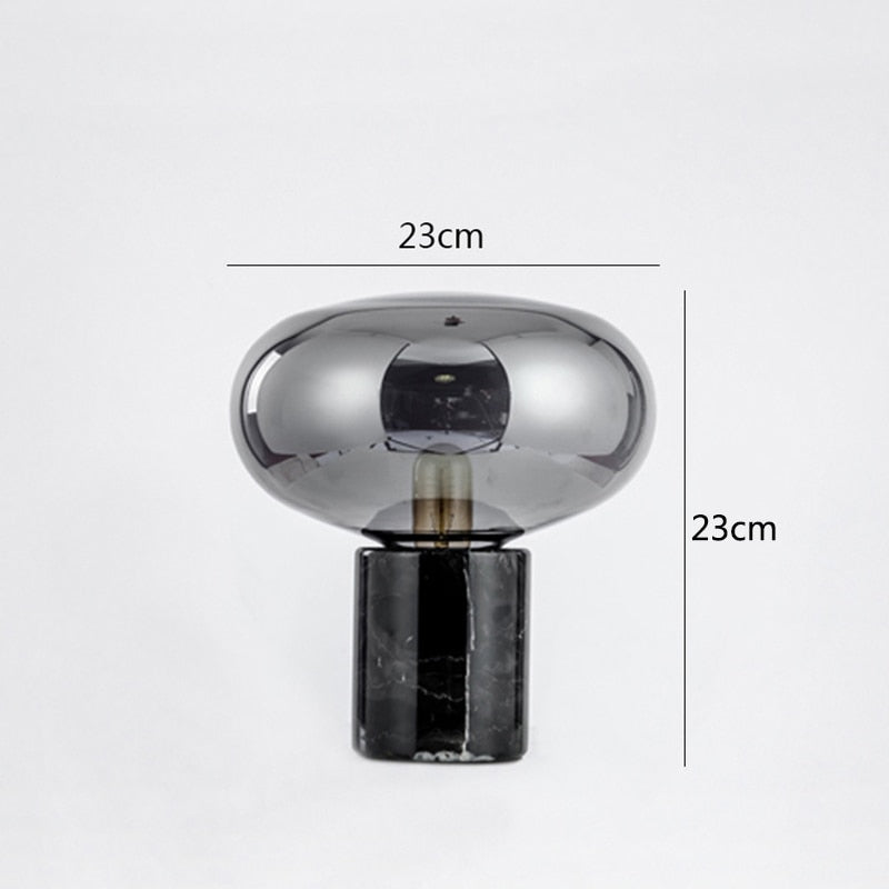 Marble Glass Table Lamp