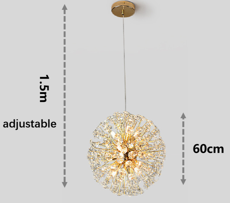 Zenara - Modern Gold Luxury Crystal Chandelier