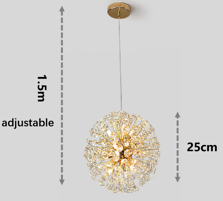 Zenara - Modern Gold Luxury Crystal Chandelier